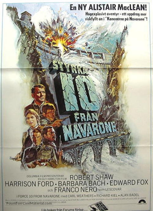 Force 10 From Navarone - Swedish Movie Poster