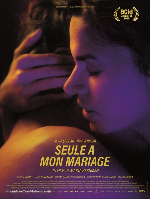 Seule &agrave; mon mariage - French Movie Poster