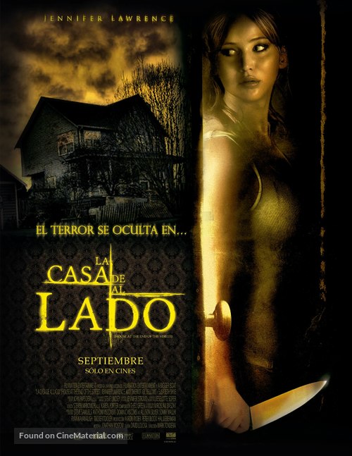 House at the End of the Street - Mexican Movie Poster