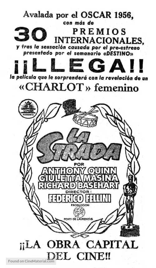 La strada - Spanish poster