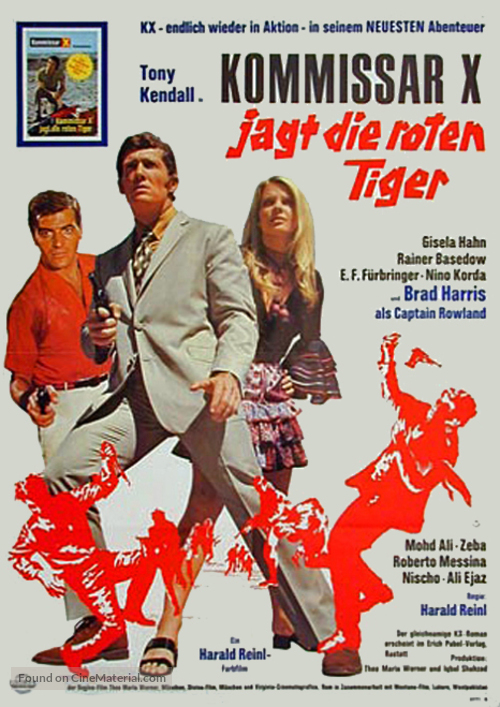 Kommissar X jagt die roten Tiger - German Movie Poster