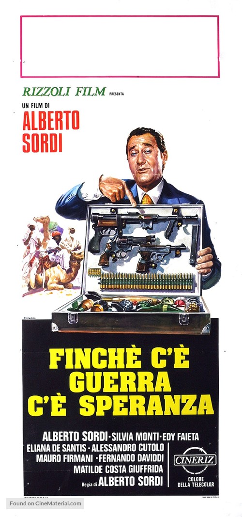 Finch&eacute; c&#039;&egrave; guerra c&#039;&egrave; speranza - Italian Movie Poster