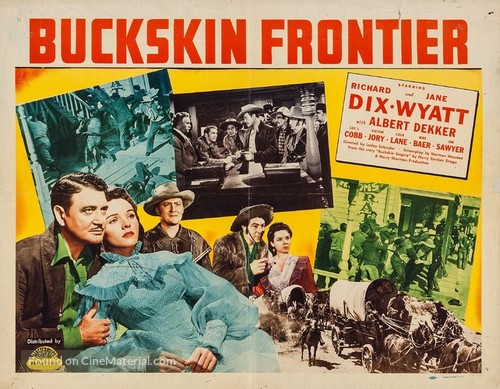 Buckskin Frontier - Re-release movie poster