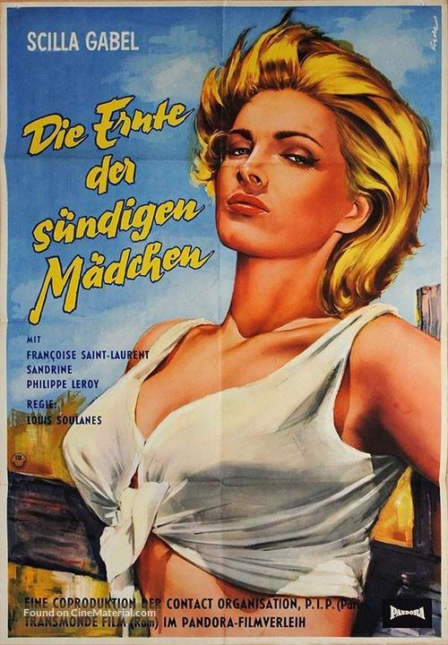 Les filles s&egrave;ment le vent - German Movie Poster