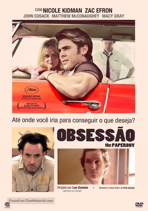 The Paperboy - Brazilian DVD movie cover