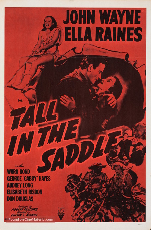 Tall in the Saddle - Re-release movie poster