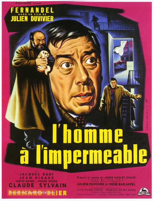L&#039;homme &agrave; l&#039;imperm&eacute;able - French Movie Poster