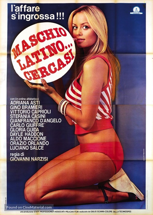 Maschio latino cercasi - Italian Movie Poster