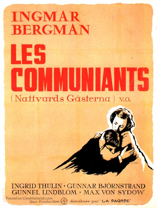 Nattvardsg&auml;sterna - French Movie Poster