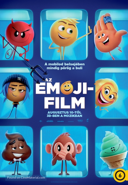The Emoji Movie - Hungarian Movie Poster