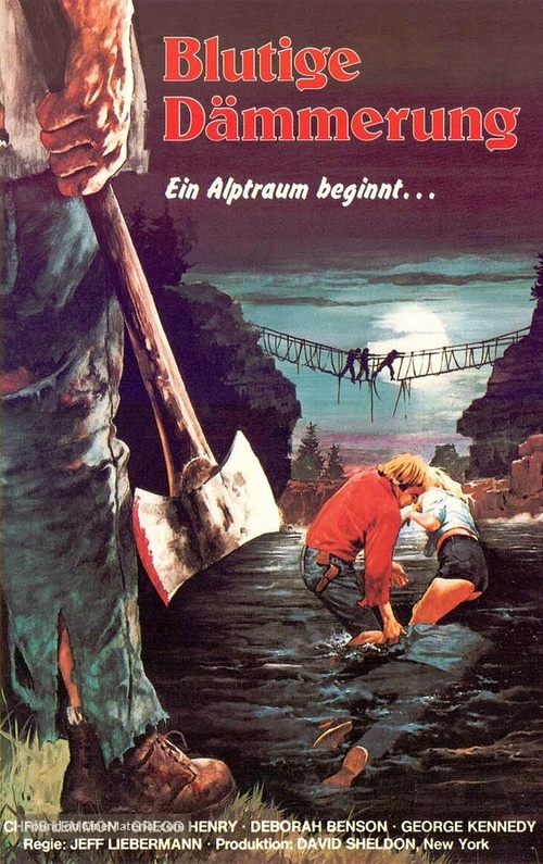 Just Before Dawn - German VHS movie cover