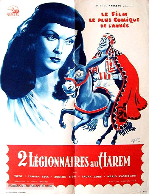 Tot&ograve; sceicco - French Movie Poster