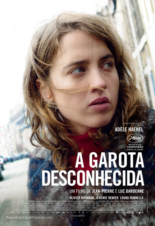 La fille inconnue - Brazilian Movie Poster