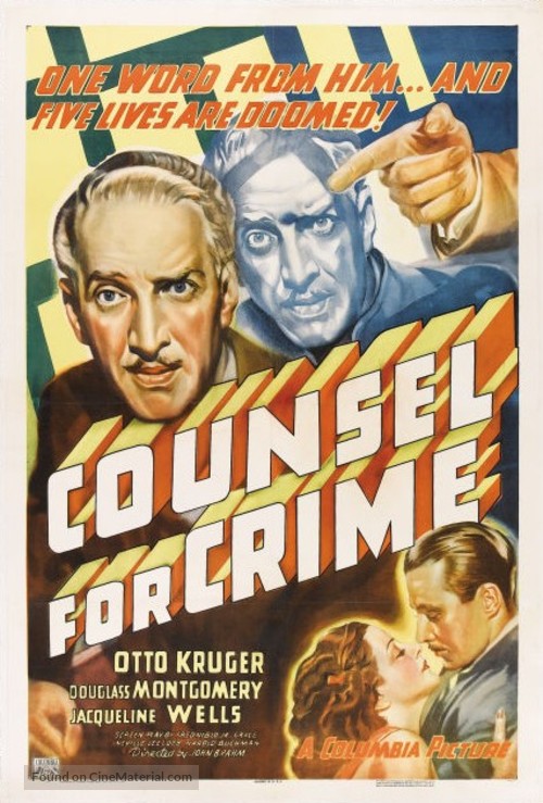 Counsel for Crime - Movie Poster