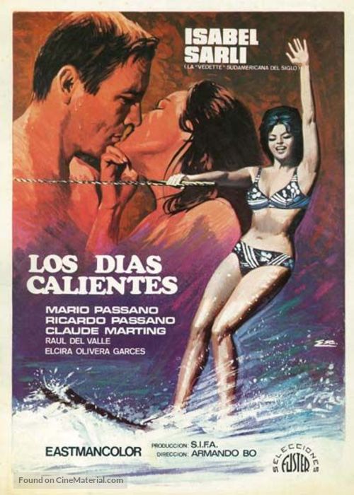 Los d&iacute;as calientes - Spanish Movie Poster