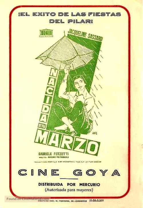 Nata di marzo - Spanish Movie Poster