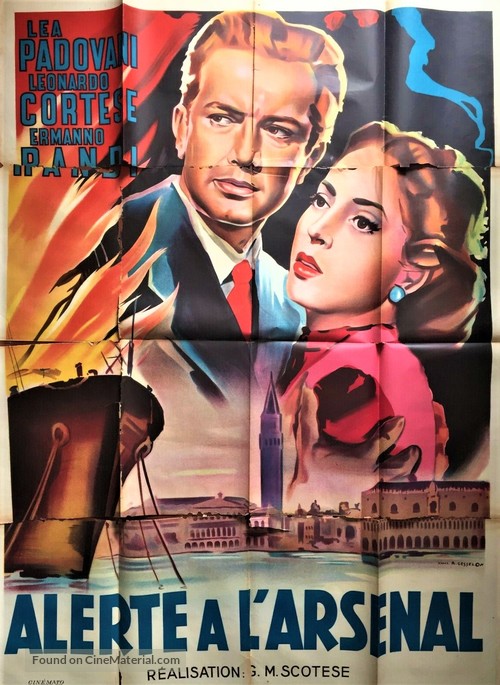 Fiamme sulla laguna - French Movie Poster