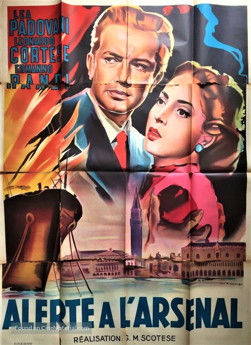 Fiamme sulla laguna - French Movie Poster