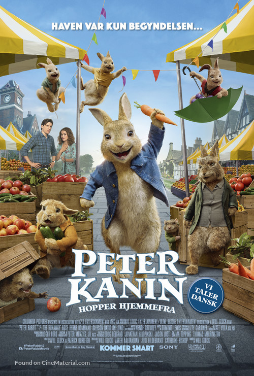 Peter Rabbit 2: The Runaway - Danish Movie Poster