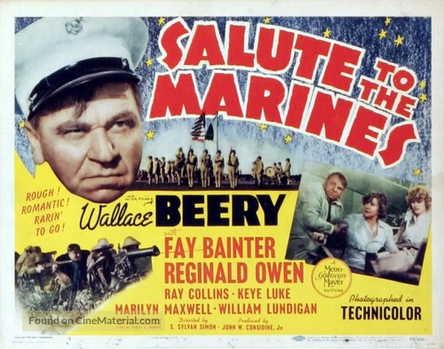 Salute to the Marines - Theatrical movie poster