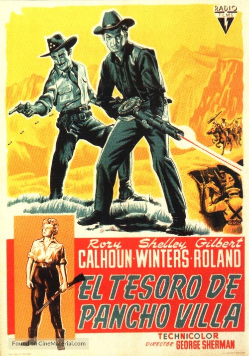The Treasure of Pancho Villa - Spanish Movie Poster