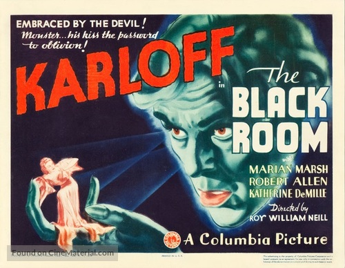 The Black Room - British Movie Poster
