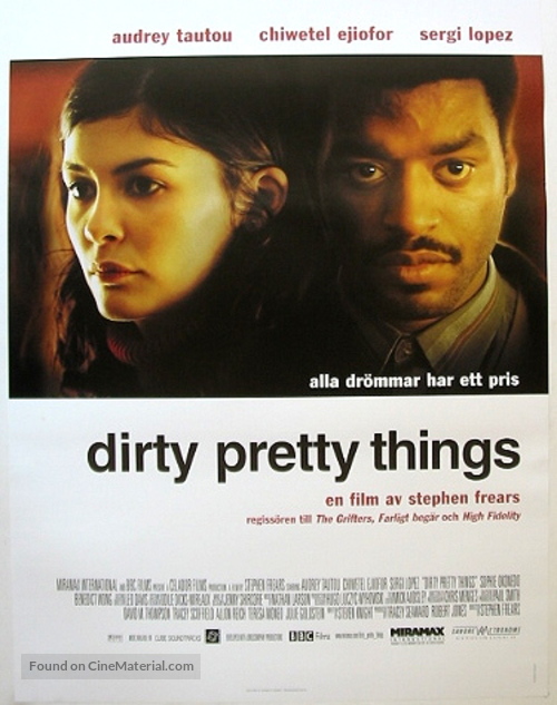 Dirty Pretty Things - Swedish Movie Poster