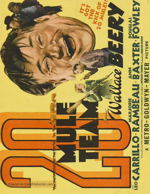 20 Mule Team - Movie Poster