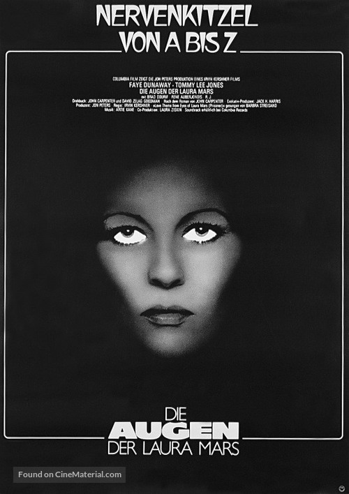 Eyes of Laura Mars - German Movie Poster