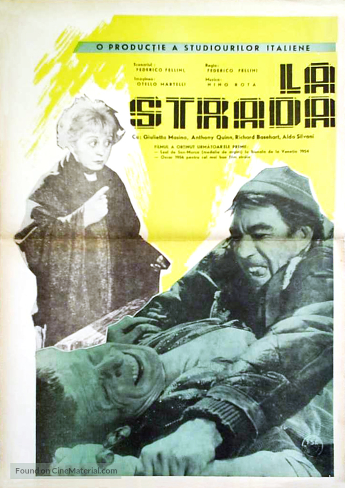 La strada - Romanian Movie Poster