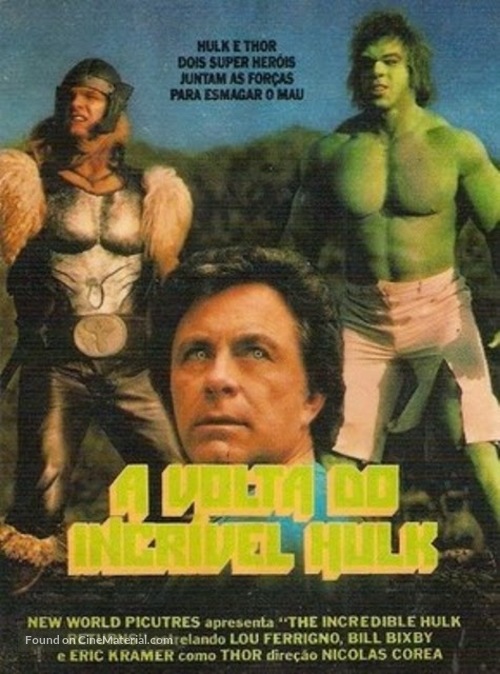 The Incredible Hulk Returns - Portuguese Movie Poster