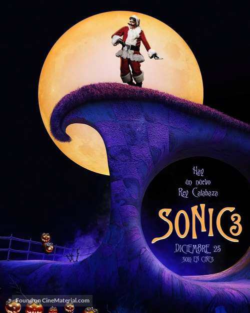 Sonic the Hedgehog 3 - Mexican Movie Poster