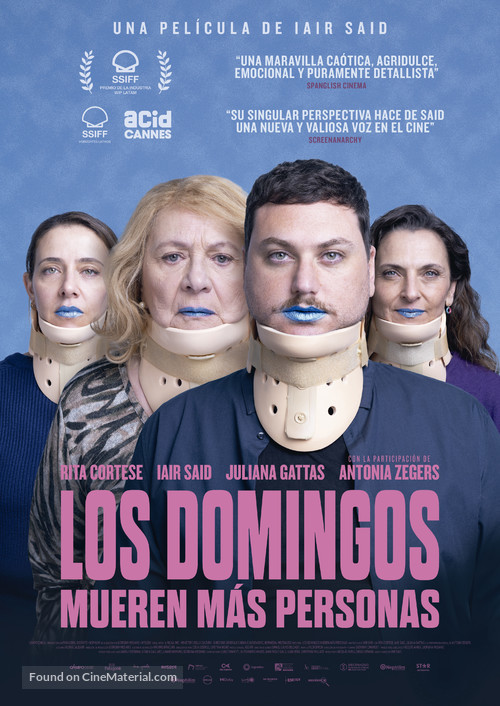 Los domingos mueren m&aacute;s personas - Spanish Movie Poster