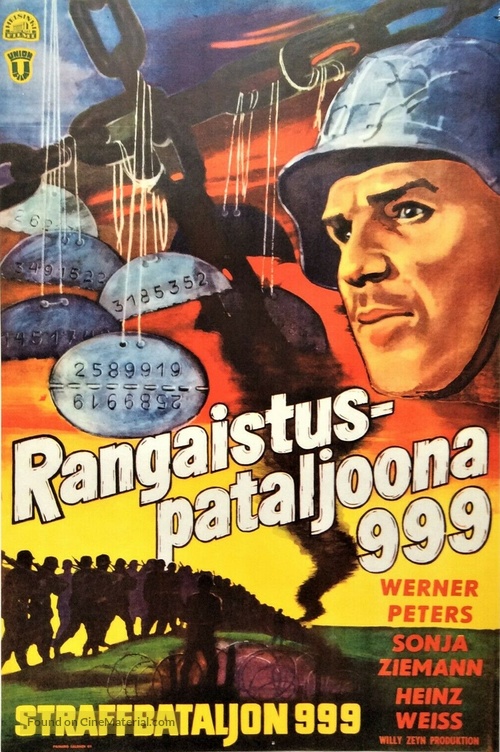 Strafbataillon 999 - Finnish Movie Poster