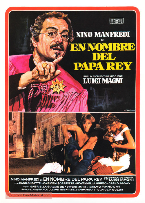 Oversætte diamant Duchess In nome del papa re (1977) Spanish movie poster