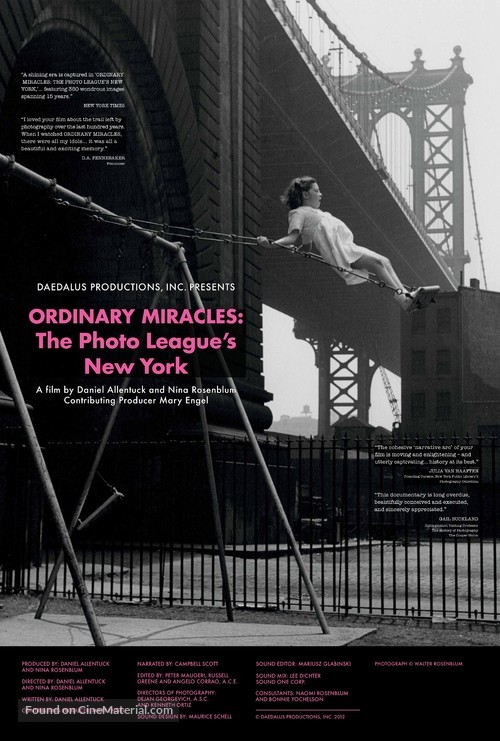 Ordinary Miracles: The Photo League&#039;s New York - Movie Poster