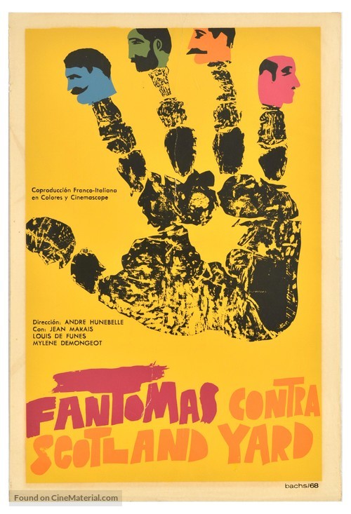 Fant&ocirc;mas contre Scotland Yard - Cuban Movie Poster