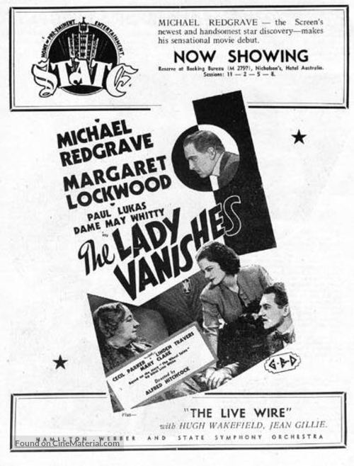 The Lady Vanishes - Australian poster