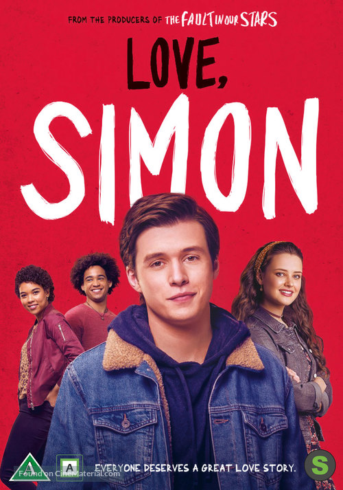 Love, Simon - Danish DVD movie cover