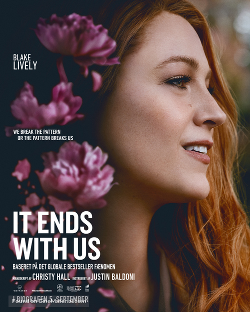 It Ends with Us - Danish Movie Poster