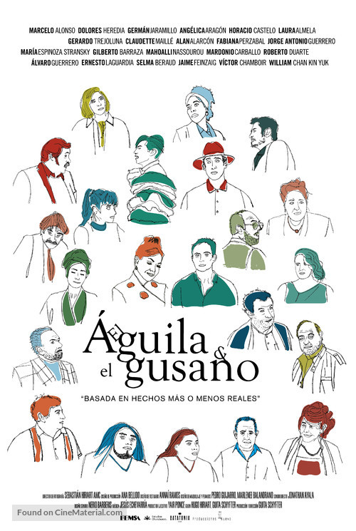 El &Aacute;guila y el Gusano - Mexican Movie Poster