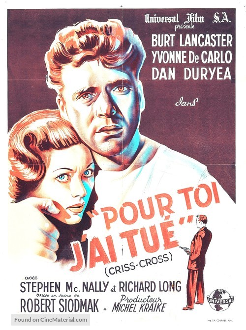 Criss Cross - French Movie Poster