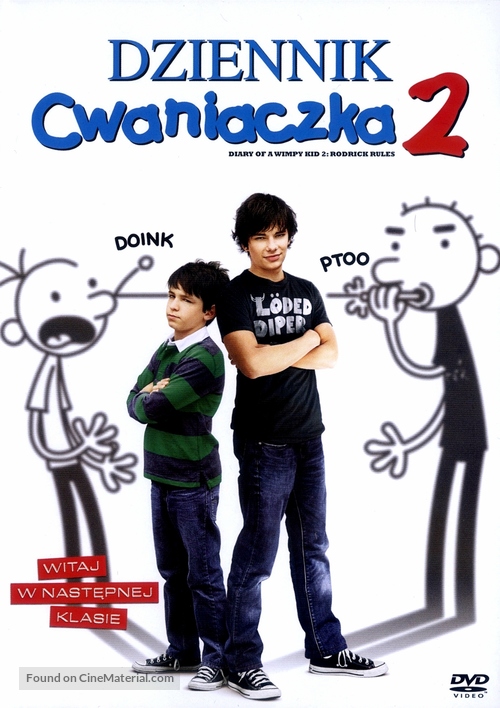 Diary of a Wimpy Kid 2: Rodrick Rules - Polish DVD movie cover
