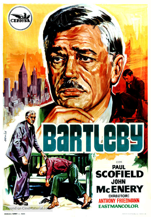 Bartleby - Spanish Movie Poster