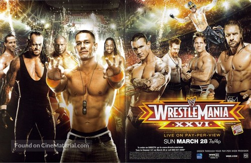 WWE WrestleMania XXVI - Movie Poster
