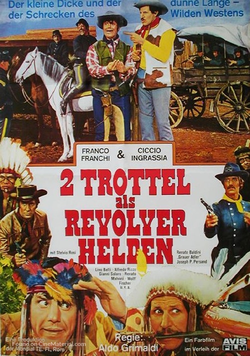 Franco e Ciccio sul sentiero di guerra - German Movie Poster