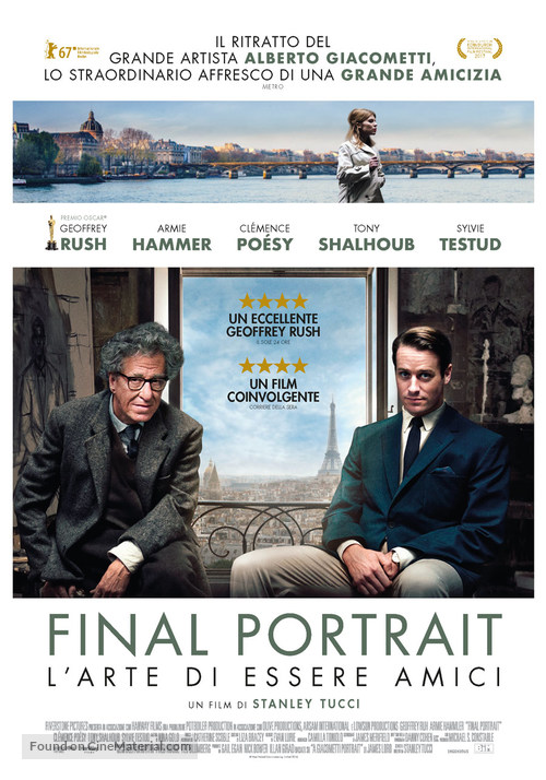 Final Portrait - Italian Movie Poster