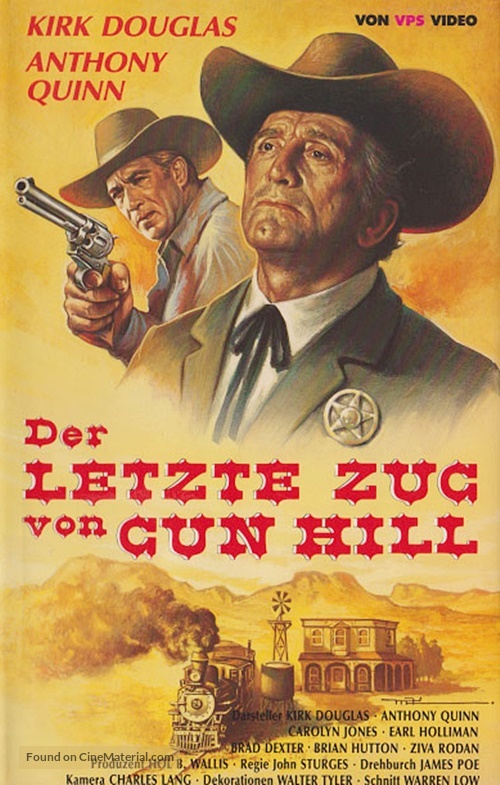 Last Train from Gun Hill - German VHS movie cover