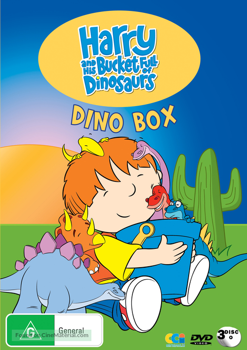 &quot;Harry and His Bucket Full of Dinosaurs&quot; - Australian DVD movie cover