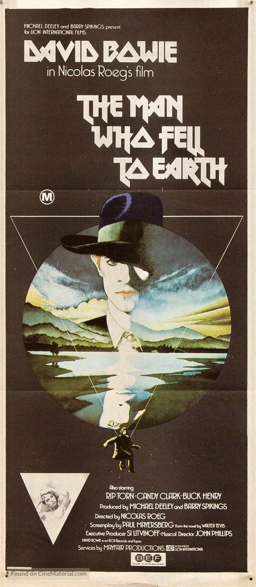 The Man Who Fell to Earth - Australian Movie Poster
